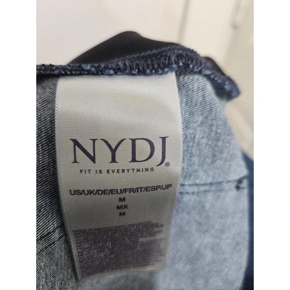 NYDJ Women Indigo Blue Pull On Denim Leggings High Rise Jeggings Size‎ M 6-8-10